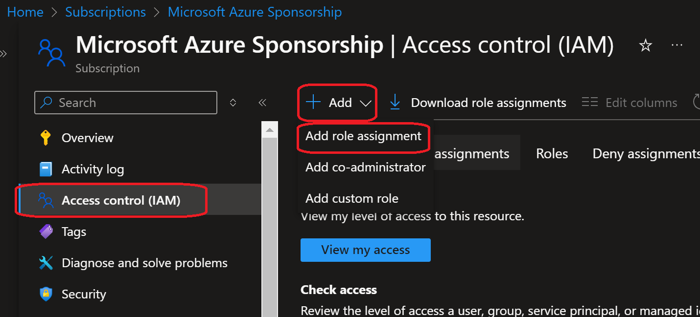 Add Role Assignment