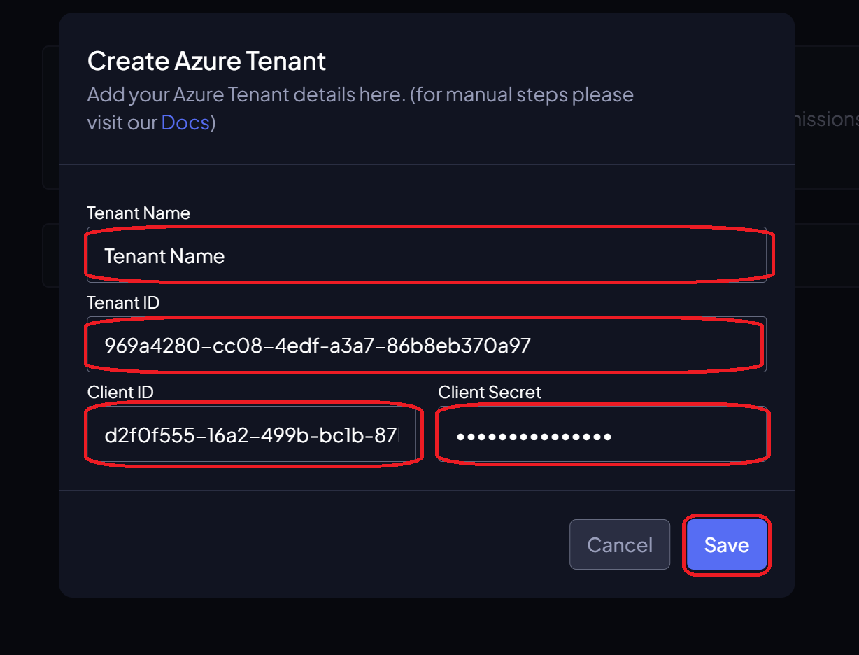 Add Tenant Details
