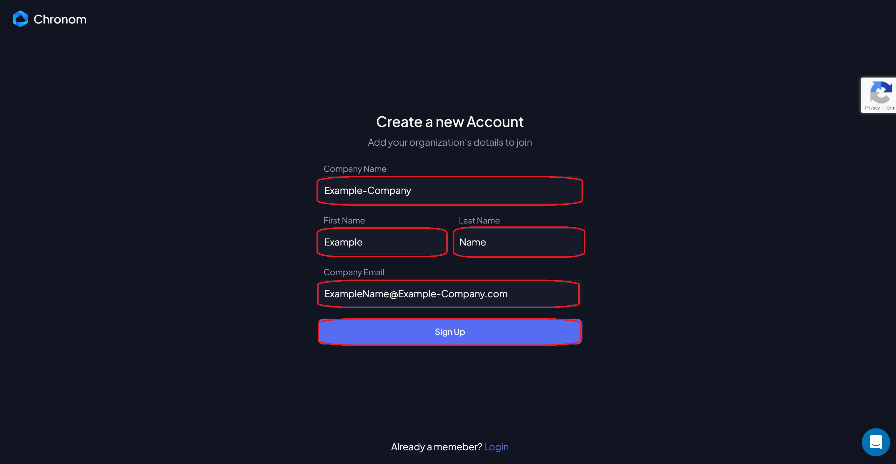 Chronom Settings